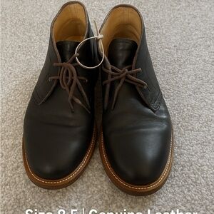 UGG Men's Dark Brown Leather Chukka Boots